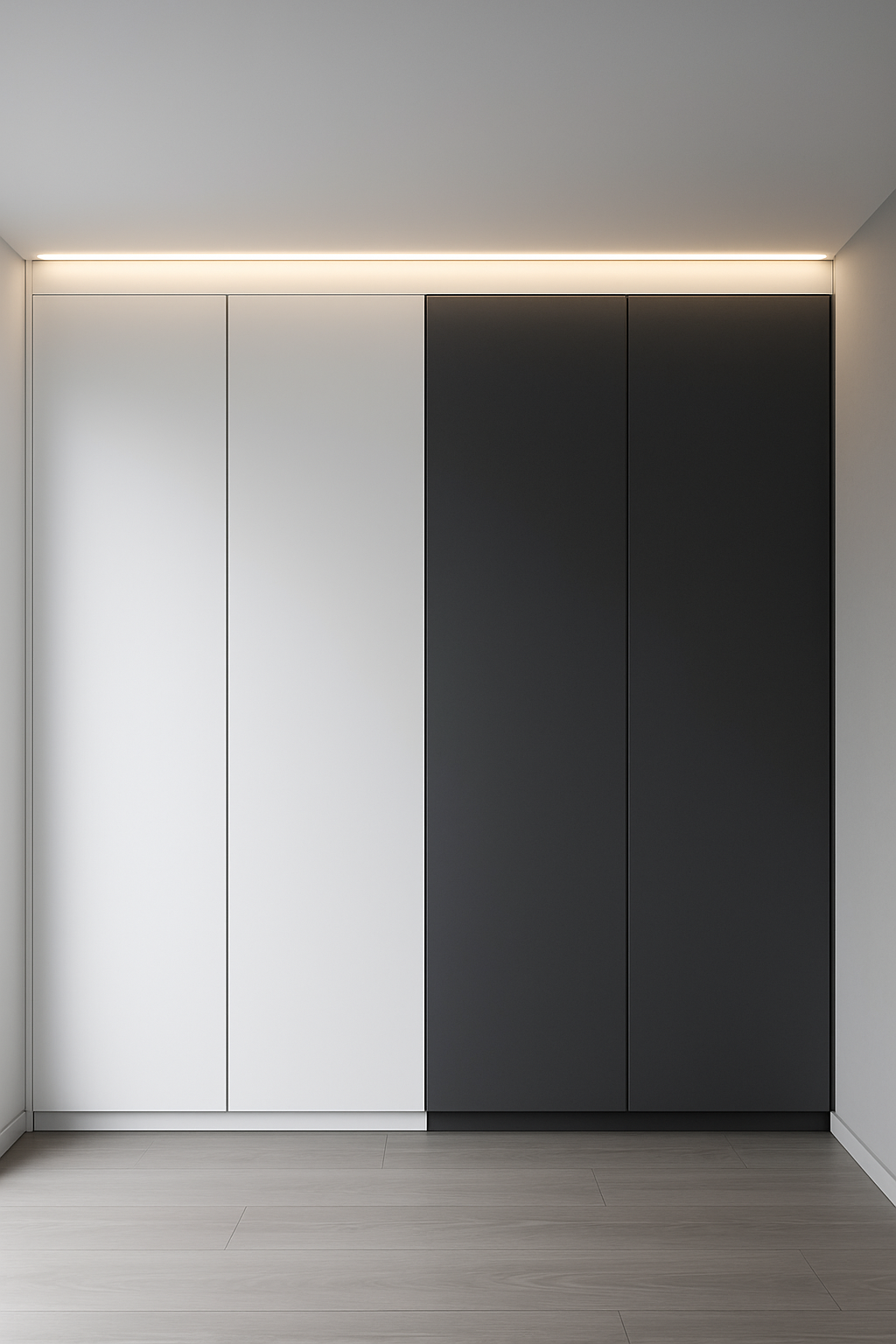 Modern minimalist wardrobe design