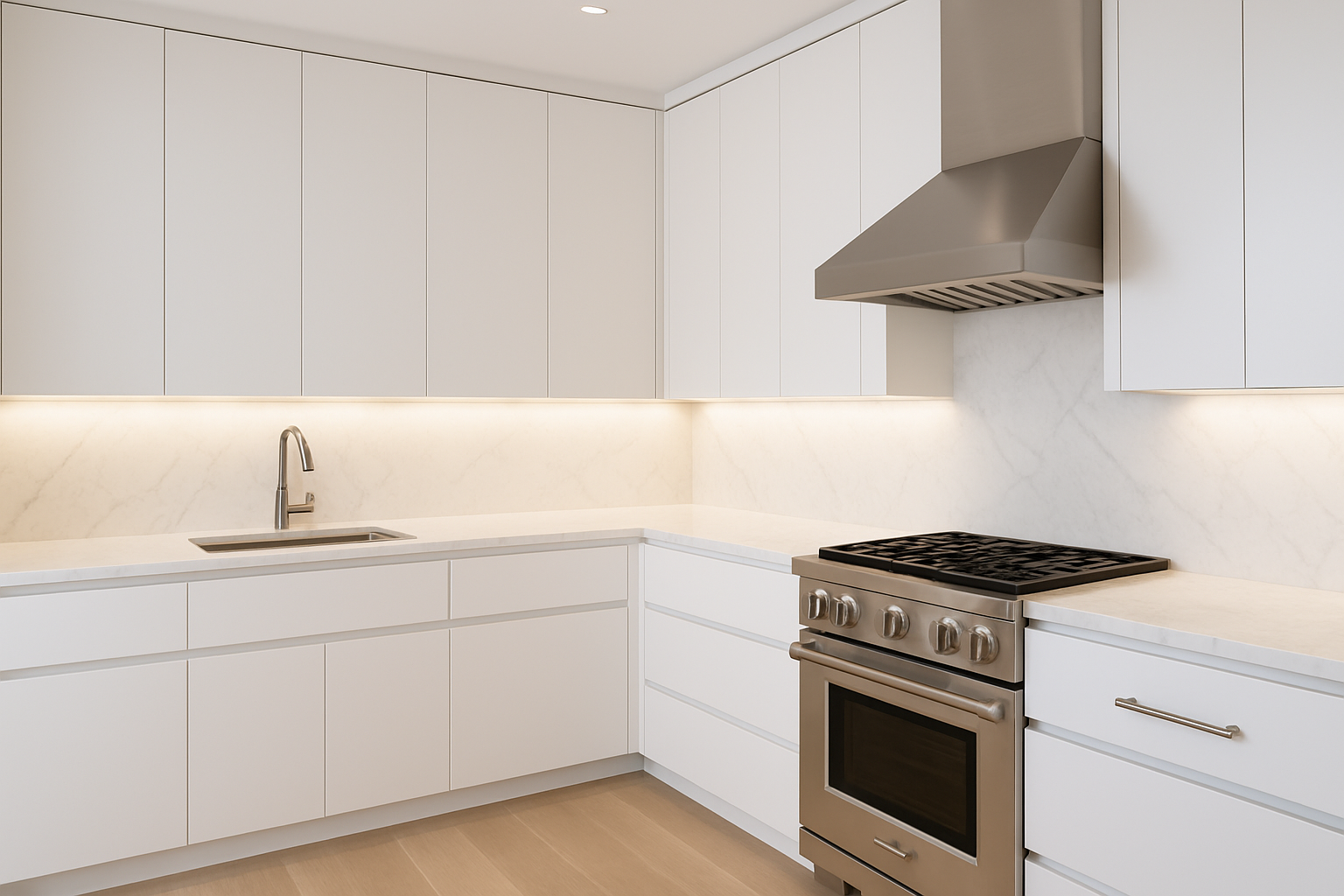 Luxury flush kitchen design