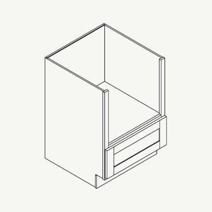 Base Microwave Cabinet schematic drawing