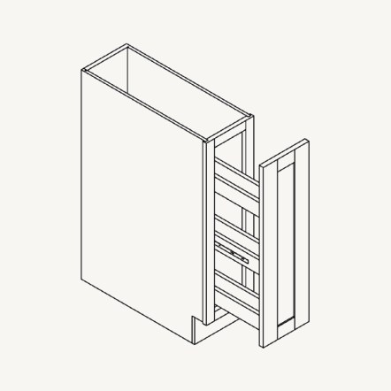 Base Spice Rack Cabinet schematic drawing