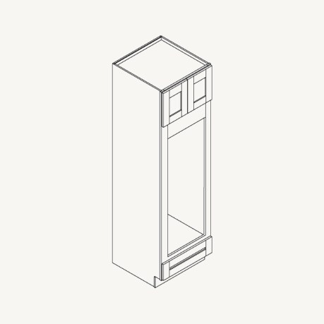 Double-Oven Pantry Cabinet schematic drawing