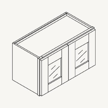 Glass Door Wall Cabinet schematic drawing
