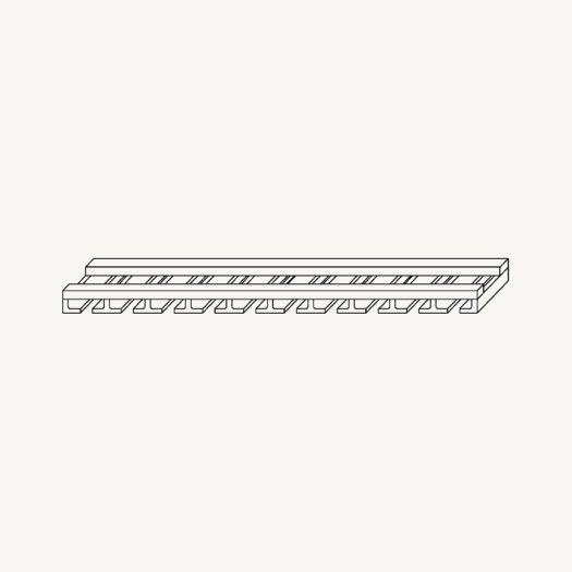 Stemware / Wine Glass Rail schematic drawing