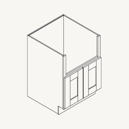 Farmhouse Apron Sink Base schematic drawing