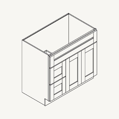 Vanity Drawer Base schematic drawing