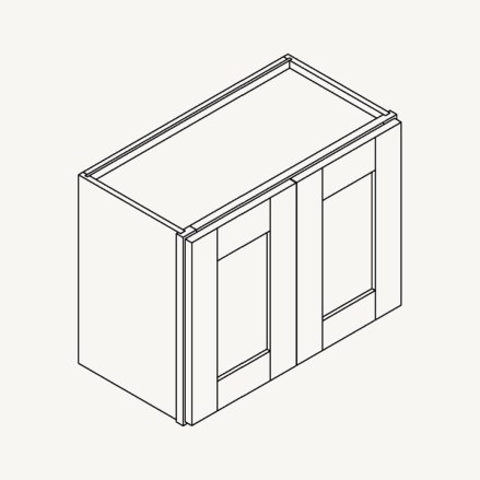 Wall Cabinet — 21"H schematic drawing