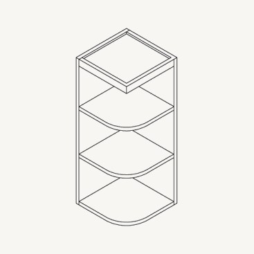 Wall End Shelf schematic drawing