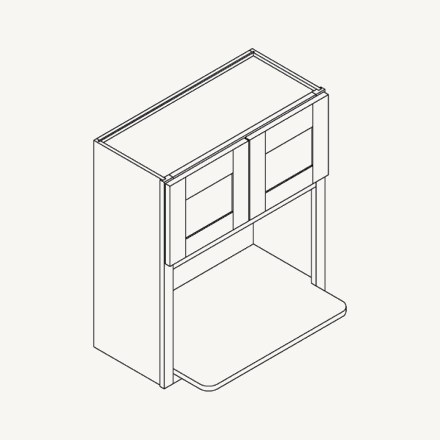 Wall Microwave Cabinet schematic drawing